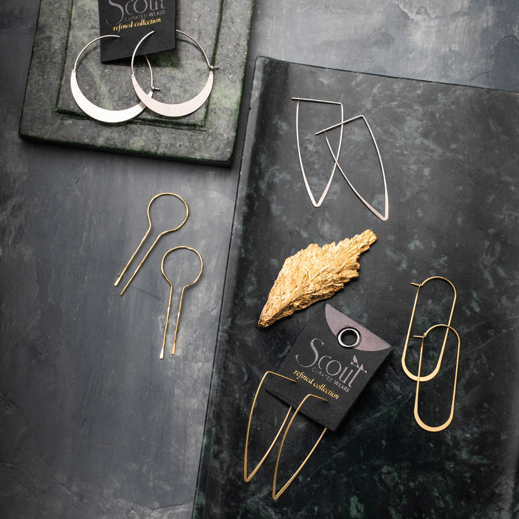 Cosmic Oval/Gold Vermeil Earring - ET008