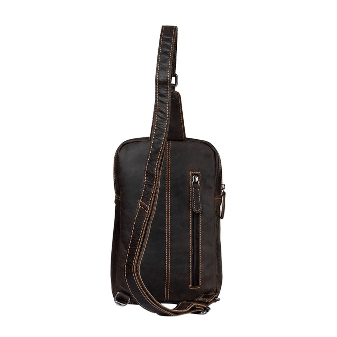 Leather Crossbody Bag Hamilton GW6806 Brown