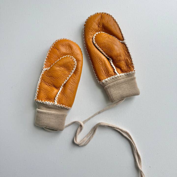 Kids Shearling Mittens