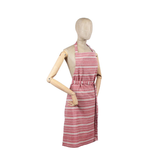 Stonewash Apron in Striped Red