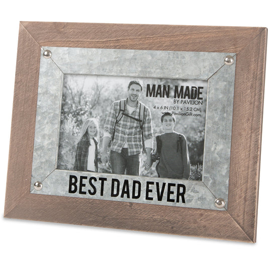 Best Dad 9.5" x 7.5" Frame (Holds 4" x 6" Photo)