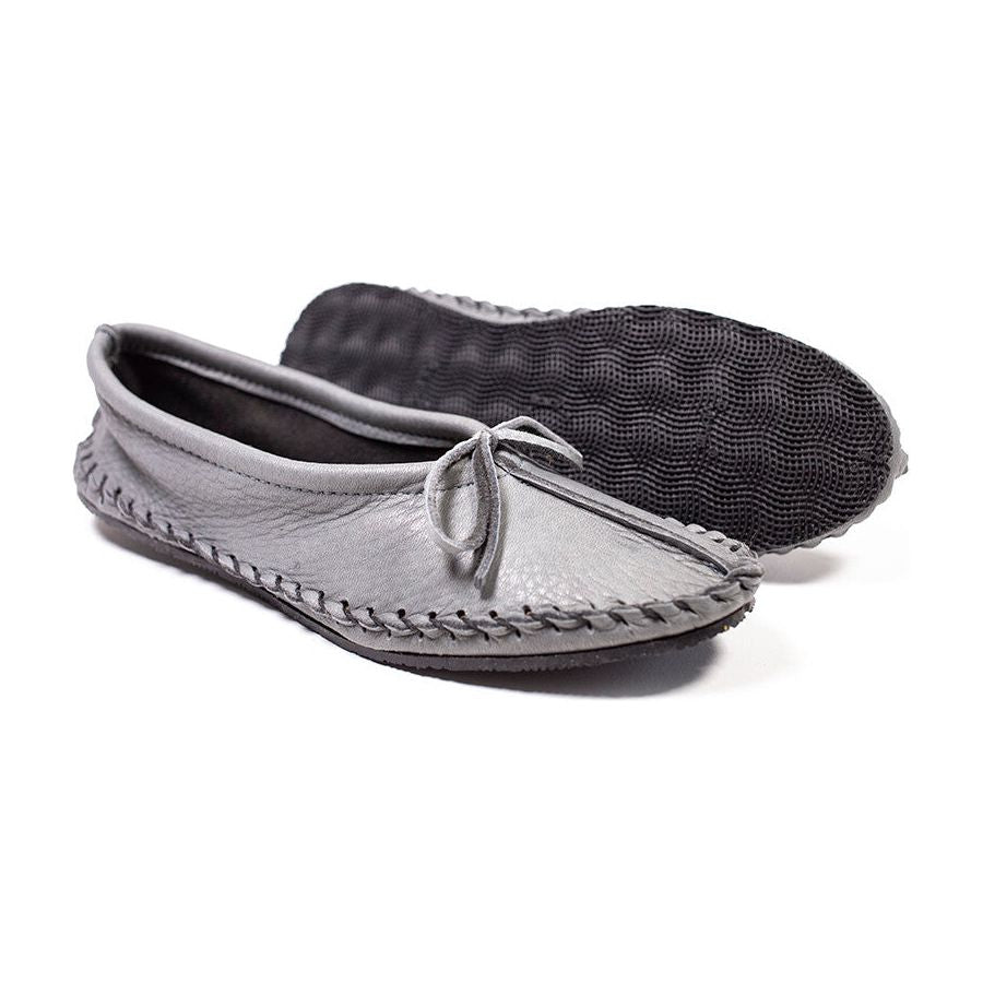 Dove Grey Outdoor Ballet Moccasins
