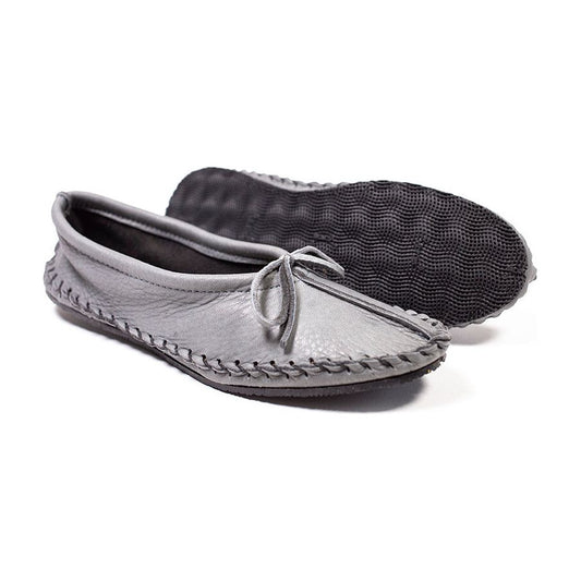 Dove Grey Outdoor Ballet Moccasins