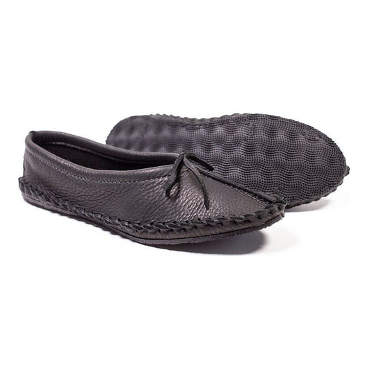Black Outdoor Ballet Moccasins