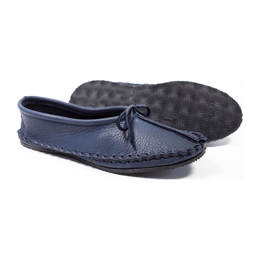 Denim Blue Outdoor Ballet Moccasins