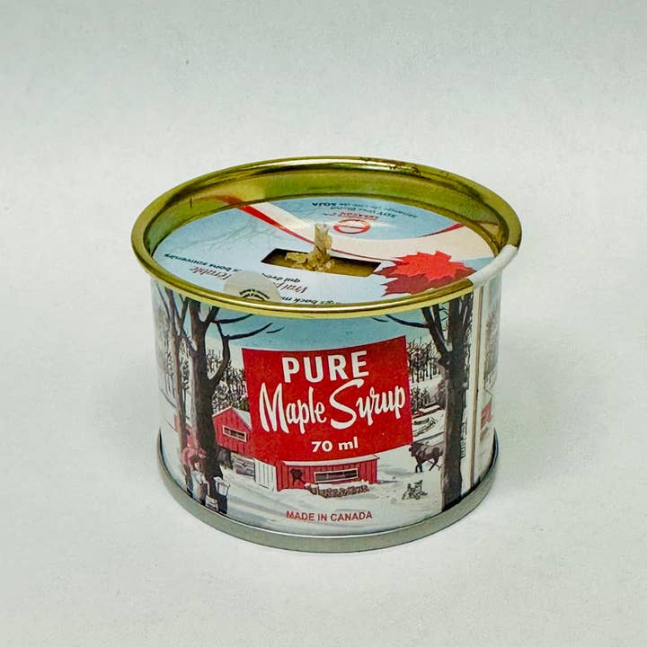 Mini Maple Syrup Candle – 70 Ml Iconic Tin Can (Cotton Wick)