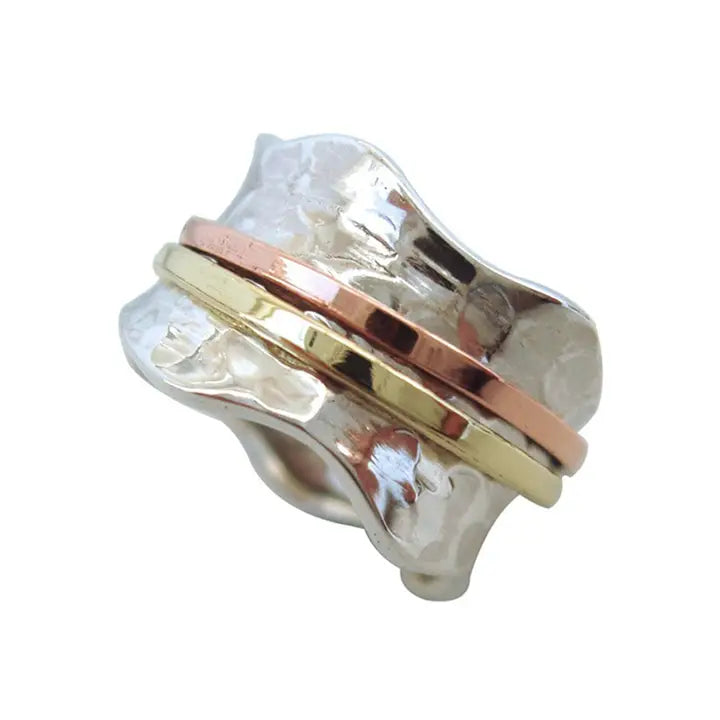 Breeze Sterling Silver Meditation Spinner Ring - 797