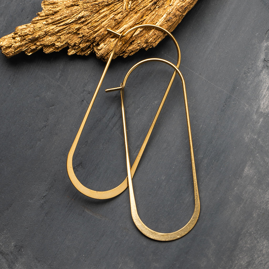 Cosmic Oval/Gold Vermeil Earring - ET008