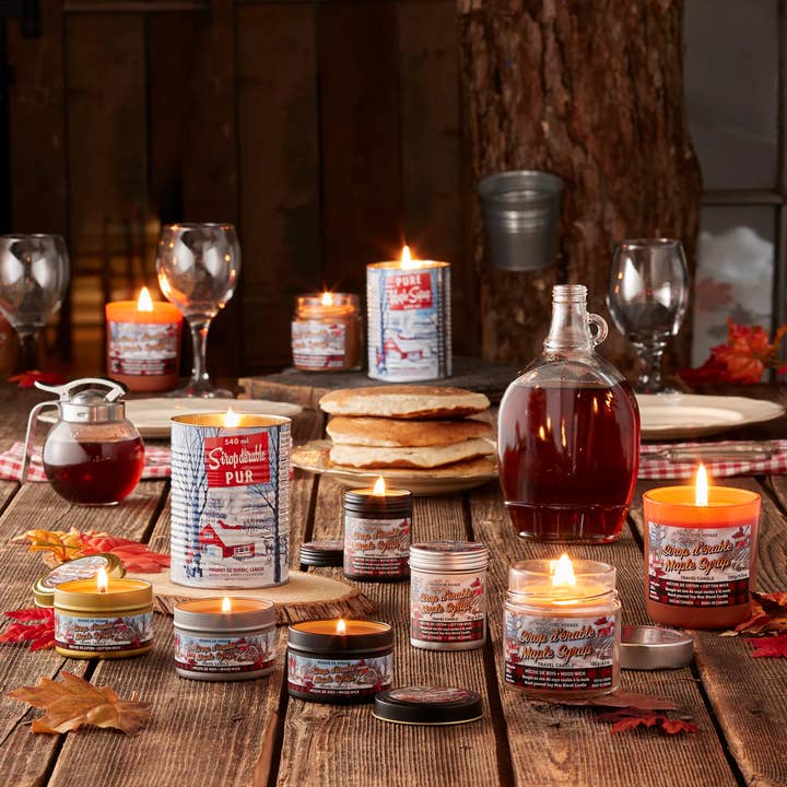 Maple Syrup Candle – 540 Ml Iconic Tin Can (Wood Wick)