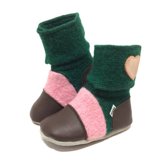 Nooks Aspen Felted Wool Booties Size 7 (18-24)