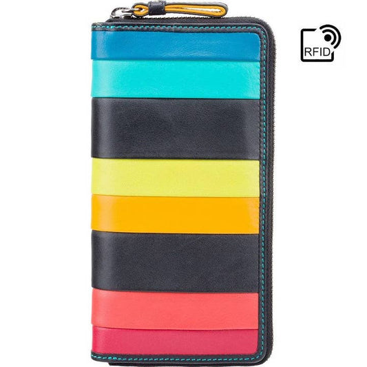 Burano Black Multi Leather Women's Wallet