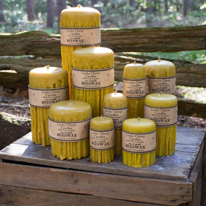 Dripped Pillars - 100% Handmade with Pure Canadian Beeswax