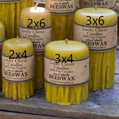 Dripped Pillars - 100% Handmade with Pure Canadian Beeswax