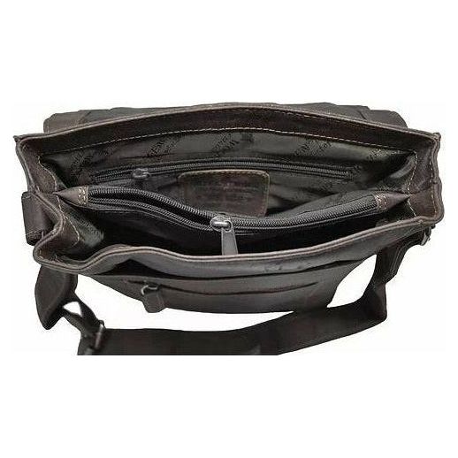 Leather Shoulder Bag Torquay - GW836 Brown