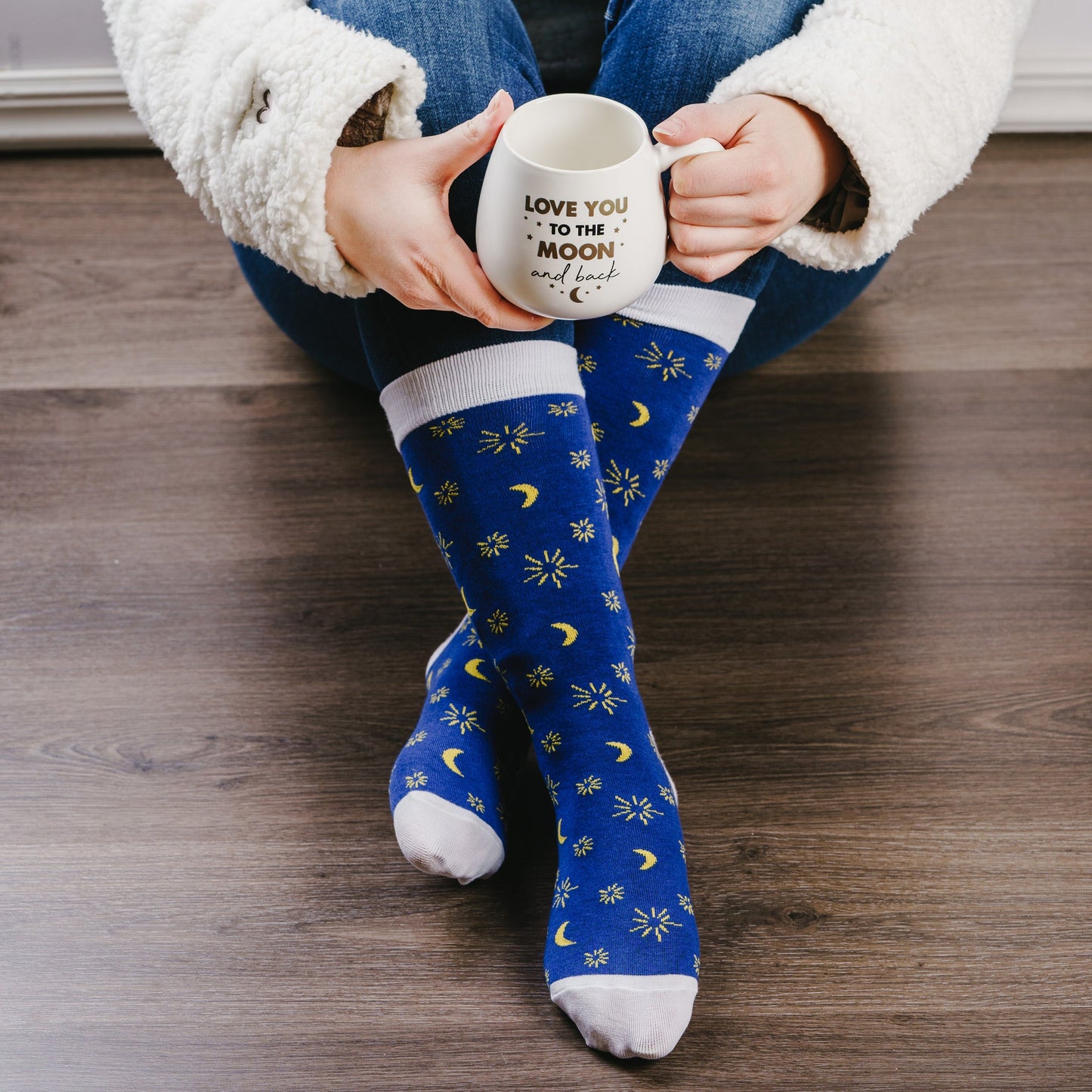 Love You 15.5 oz Mug and Sock Set