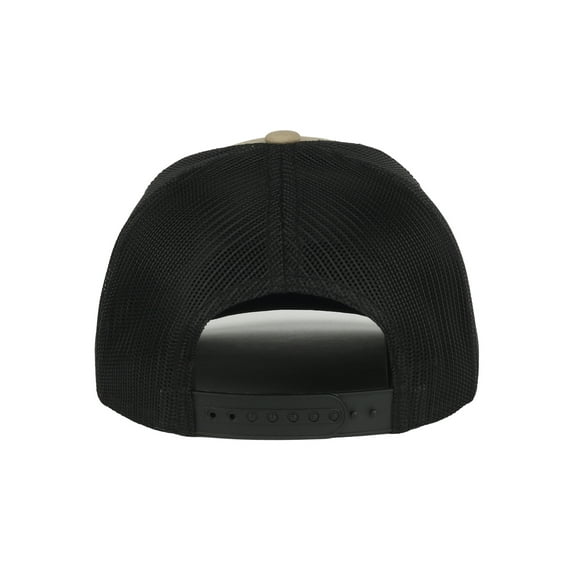 Wrangler Licensed Hat - Adult Men's Structured Meshback Debossed Leather Patch Modern Trucker Cap
