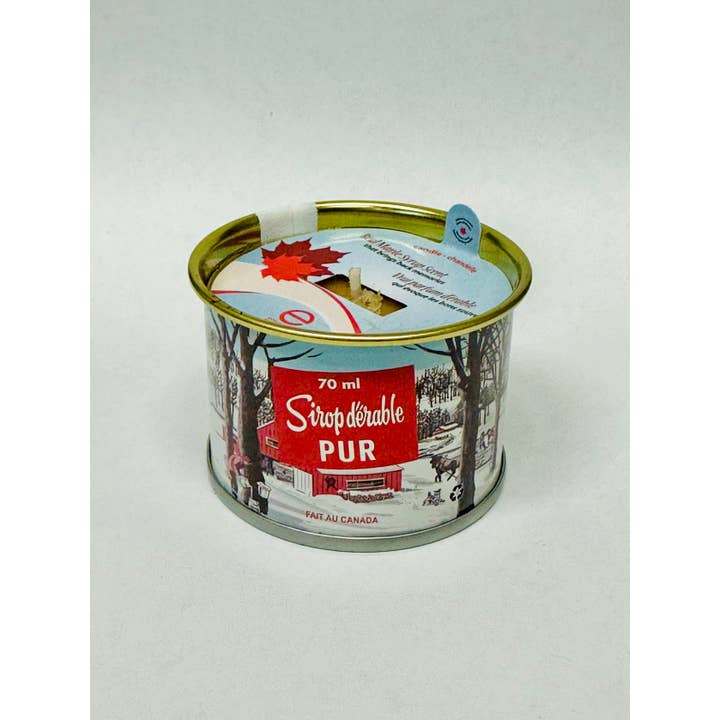 Mini Maple Syrup Candle – 70 Ml Iconic Tin Can (Cotton Wick)