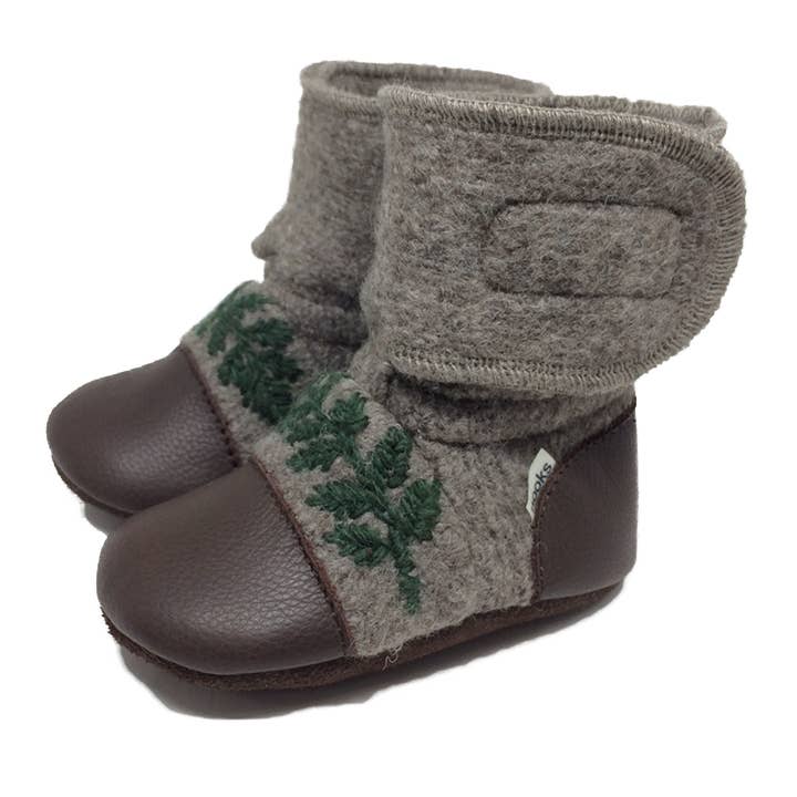 Nooks Sparrow Felted Wool Booties SIze 8.5 (2-3T)
