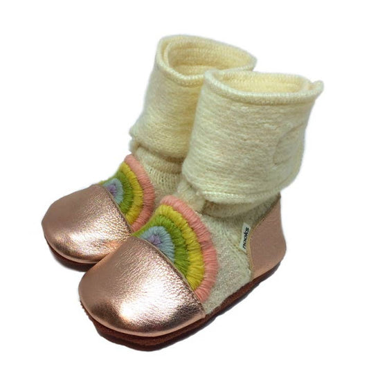Nooks Springbow Shine Felted Wool Booties Size 5.5 (12-18 months)