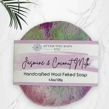 Felted: Body Cleansing Bar - Jasmine & Coconut Milk