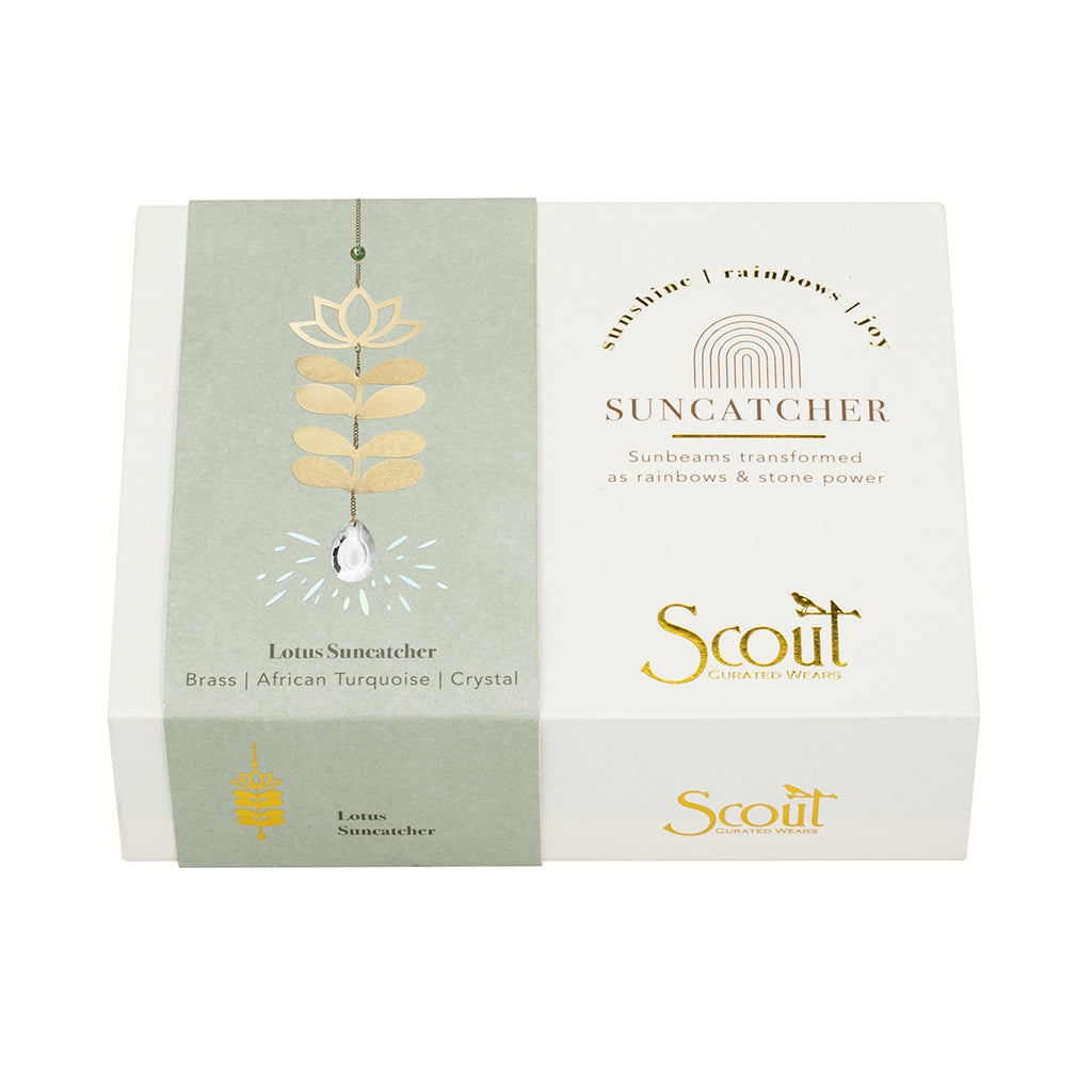 SUNCATCHER - LOTUS/ AFRICAN TURQUOISE