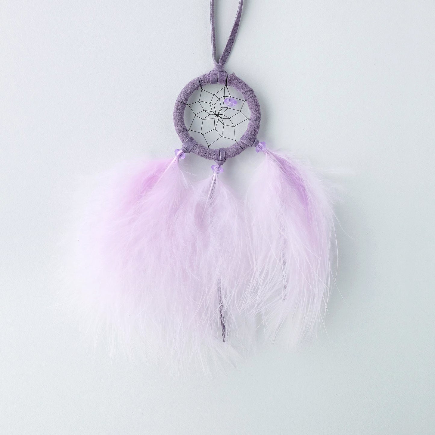 1.5" Pastel Dream Catcher with Lavender Feathers DC410LAV