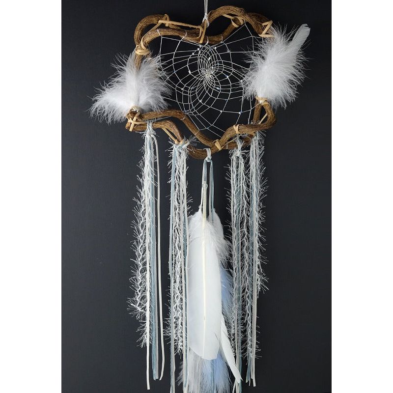 12" Winter Season Natural twig Dream Catcher