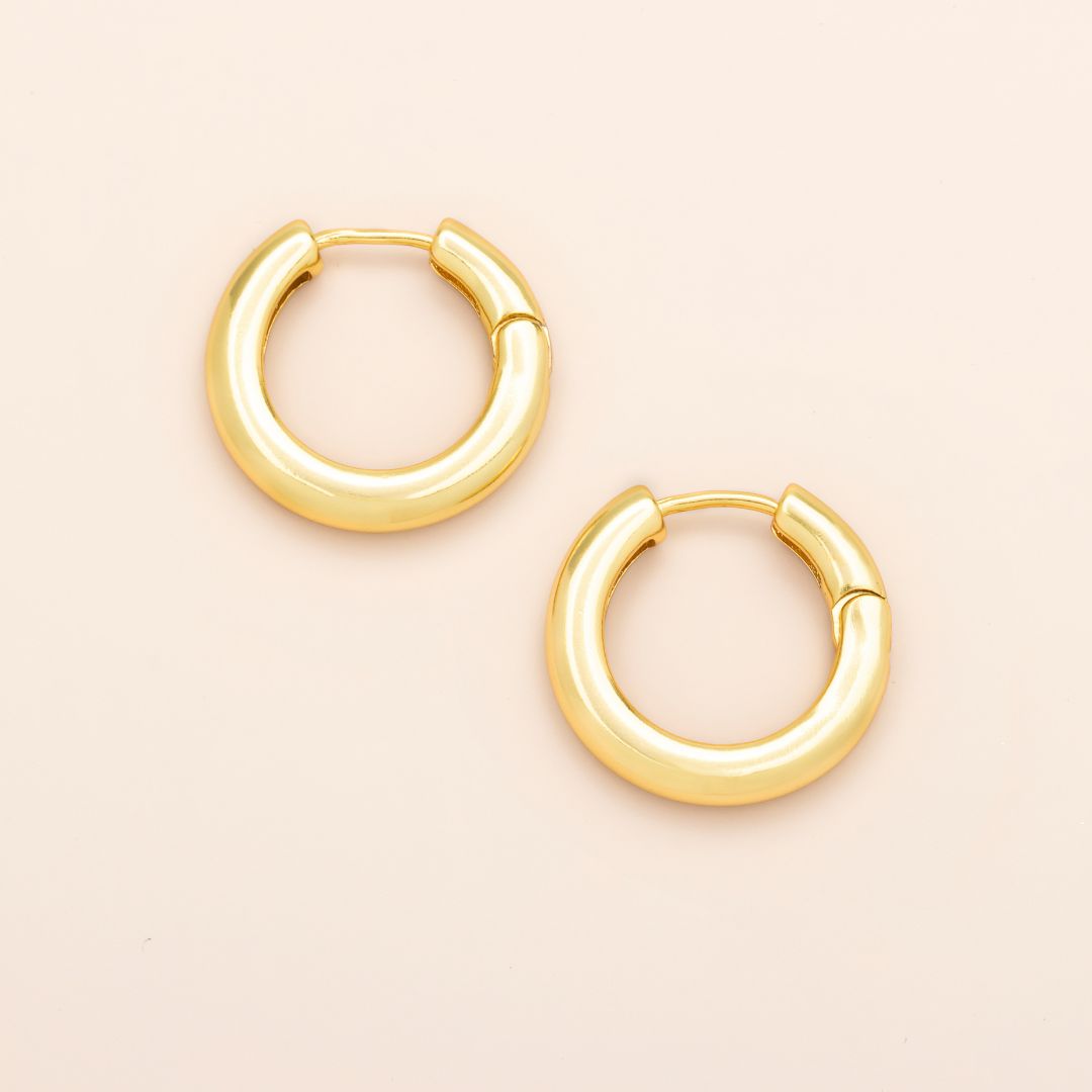 Refined Earring Collection - Medium Stellar Hoop/Gold Vermeil  ER029