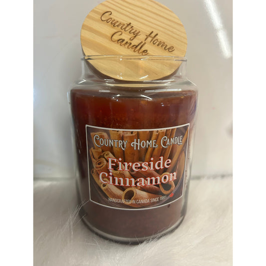 Country Home Candle Fireside Cinnamon