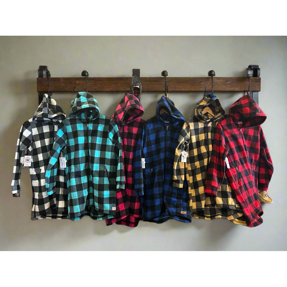 Women's Hooded Zip Tunic Arctic Print