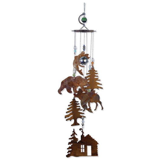 Windchime Rustic Cabin 24" - 80111