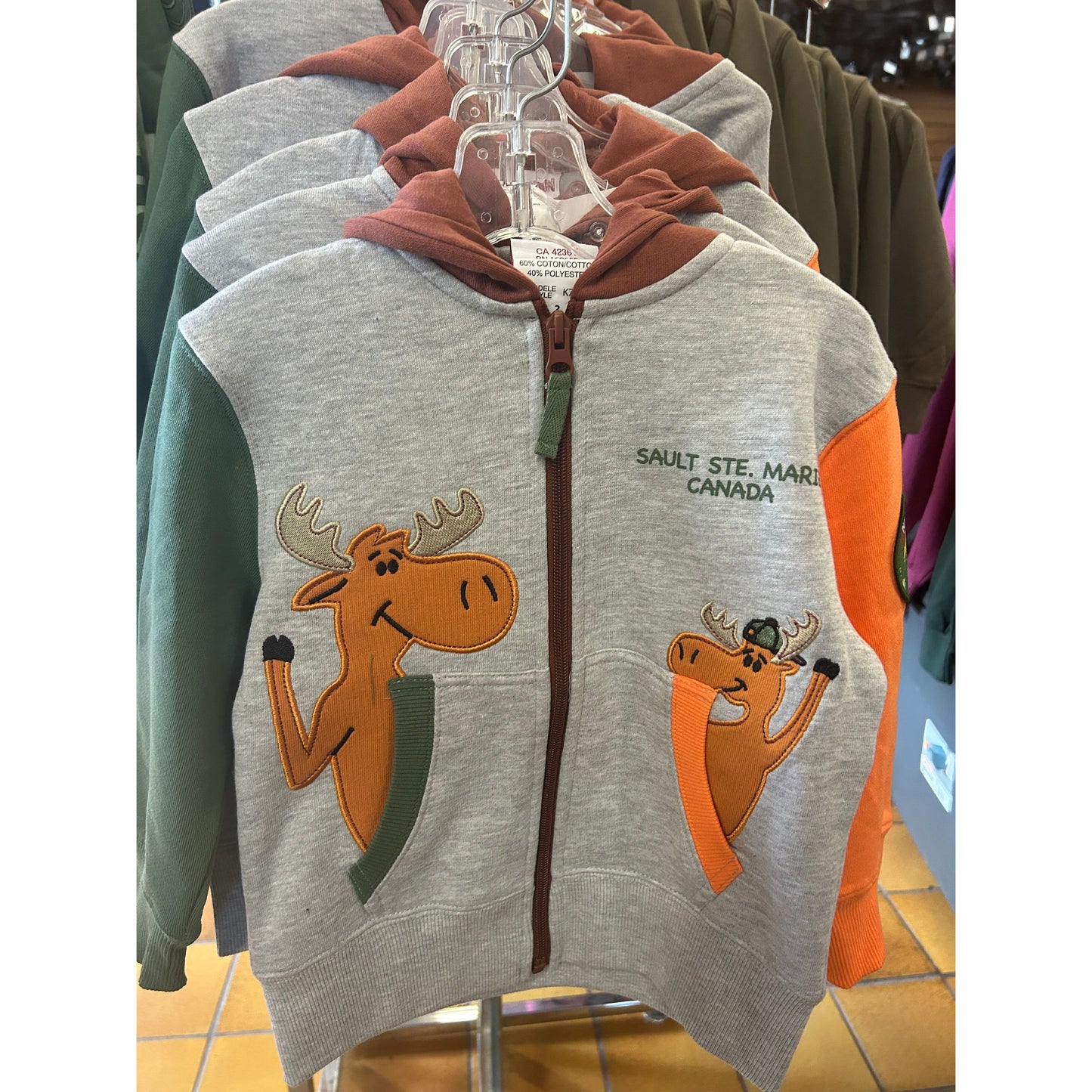 Sault Ste. Marie Moose Zip-Up Hooded Sweater