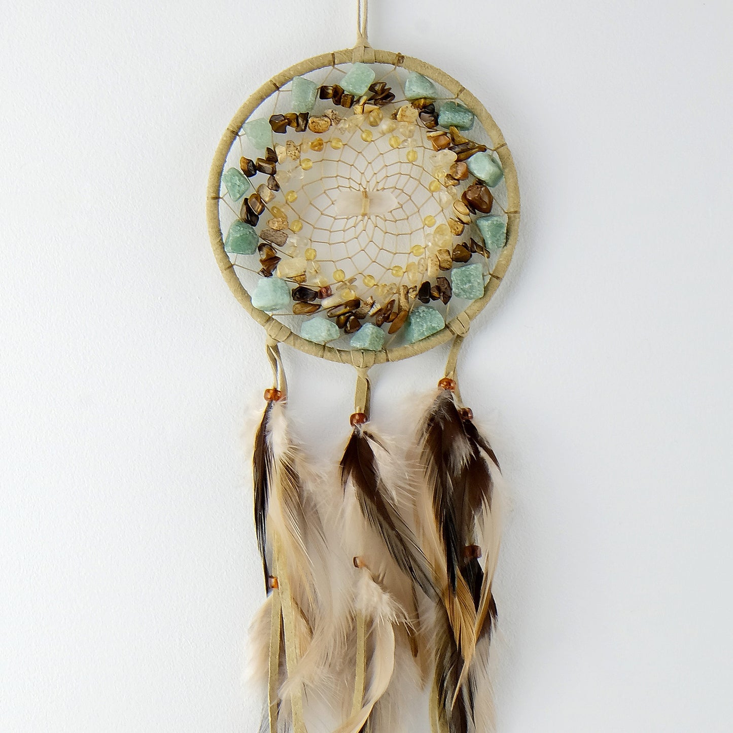 4" Tan Cluster Vision Seeker Dream Catcher VS52