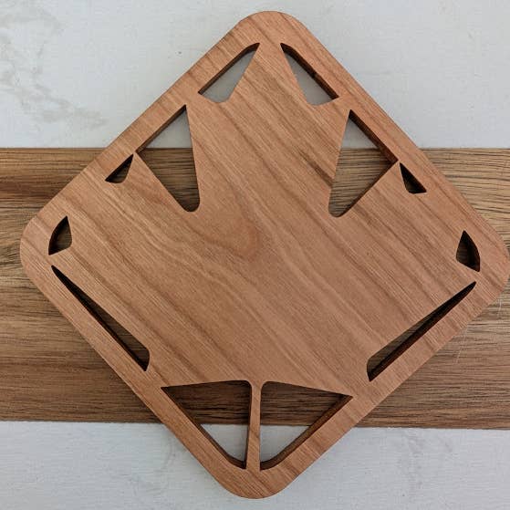 Handmade Simple Maple Leaf Coast (set of 4)