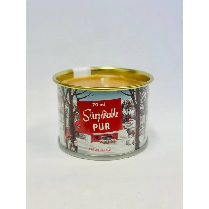 Mini Maple Syrup Candle – 70 Ml Iconic Tin Can (Cotton Wick)