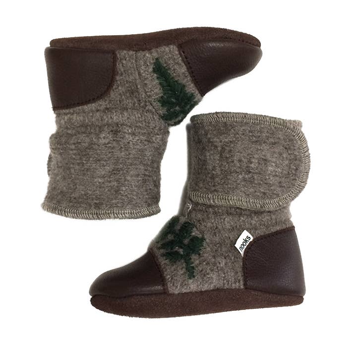 Nooks Sparrow Felted Wool Booties SIze 8.5 (2-3T)