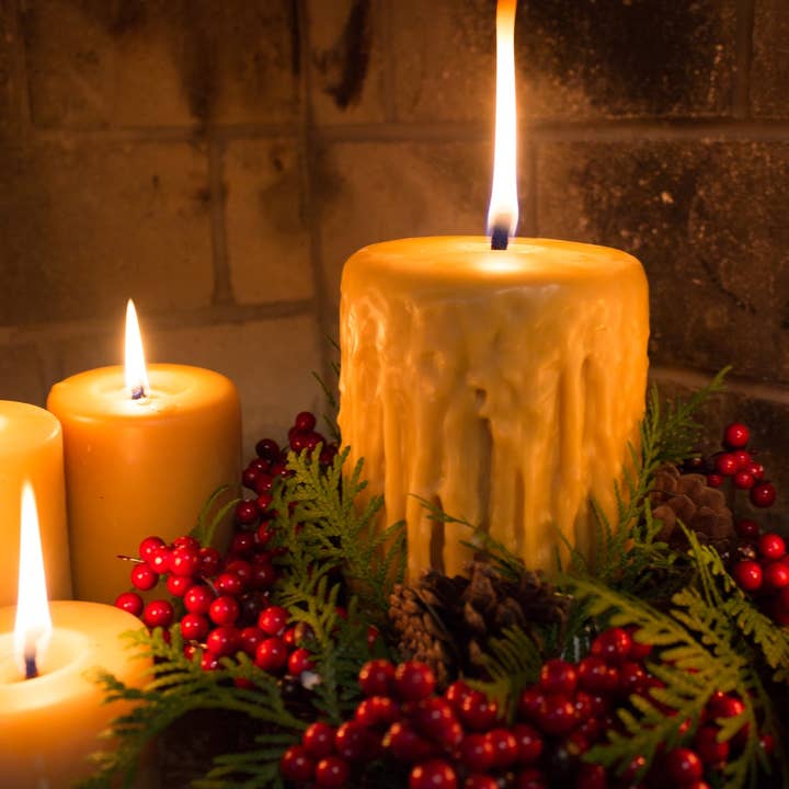 Dripped Pillars - 100% Handmade with Pure Canadian Beeswax