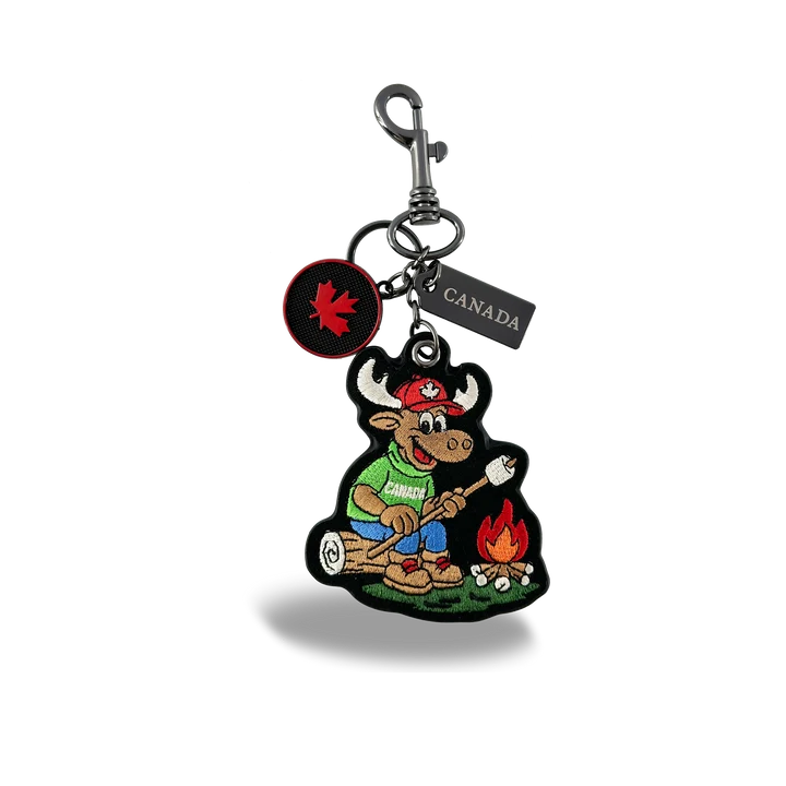 Moose Camping Bag Charm/Key chain