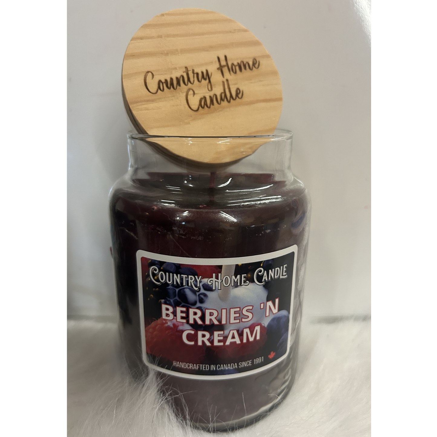 Country Home Candle Berries N' Cream