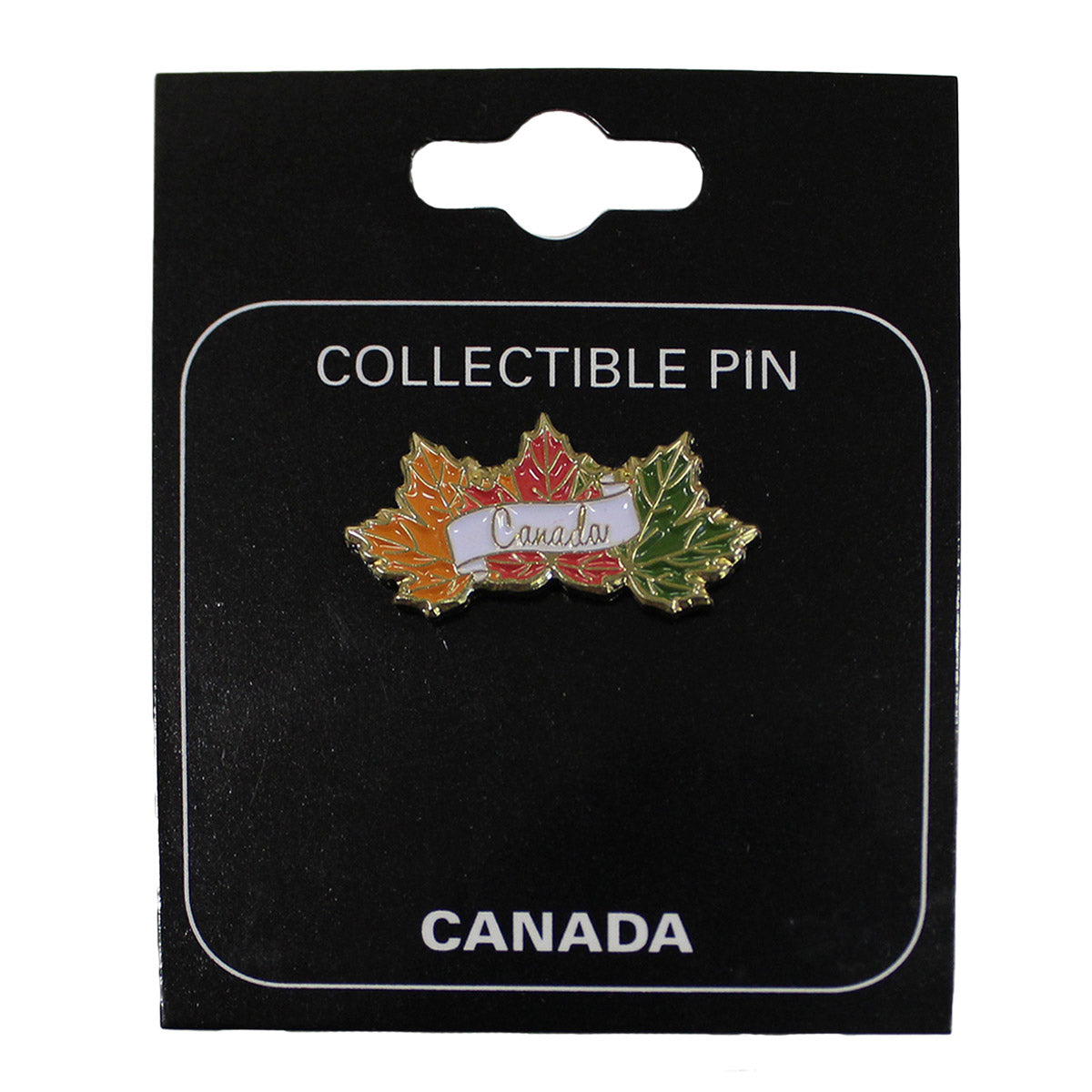 CANADA MULTICOLOUR LEAVES LAPEL PIN