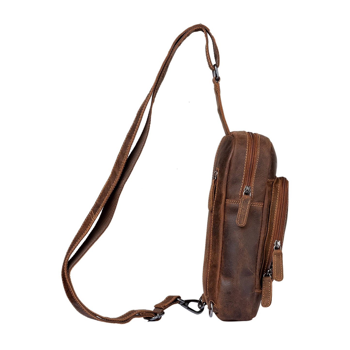 Leather Crossbody Bag Hamilton GW6806 black