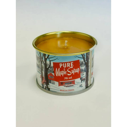 Mini Maple Syrup Candle – 70 Ml Iconic Tin Can (Cotton Wick)