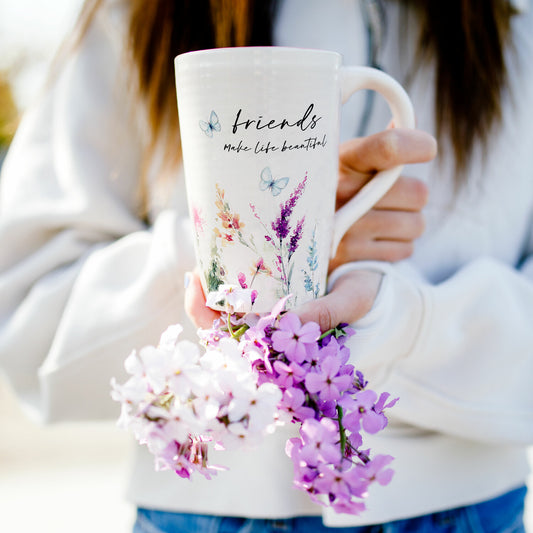 Friends Make Life Beautiful Coffee Mug