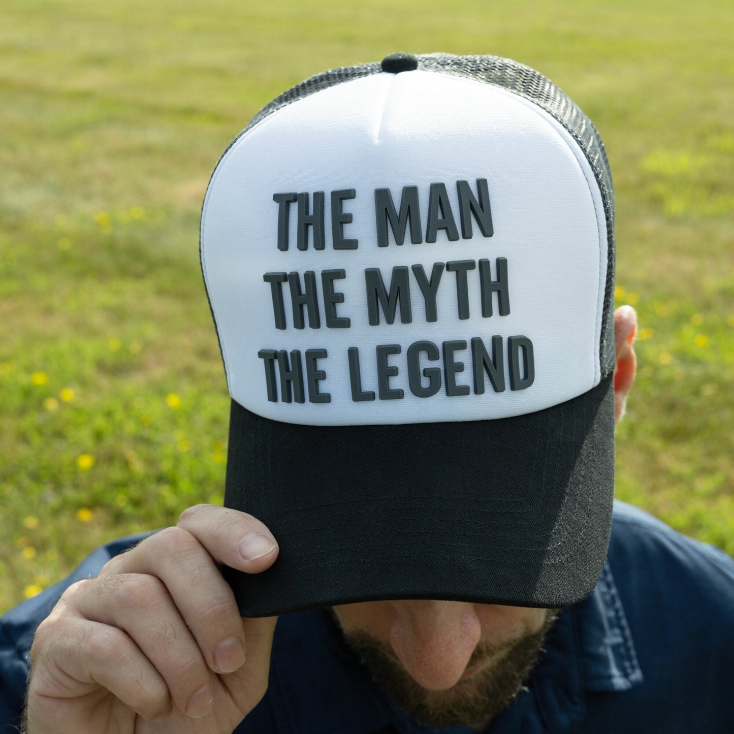 Legend Dark Gray Mesh Adjustable Trucker Hat