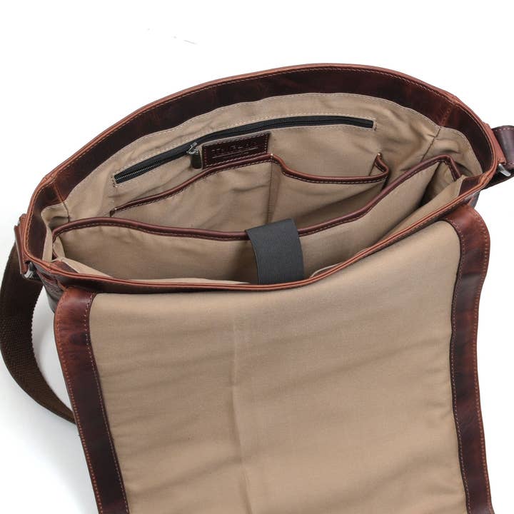 Manhattan - Leather Messenger Bag