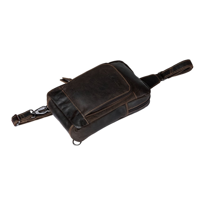 Leather Crossbody Bag Hamilton GW6806 Brown