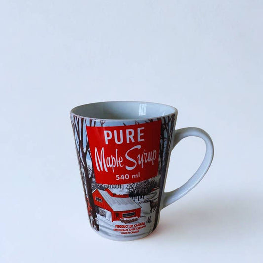 Maple Line Ceramic Latte Mug