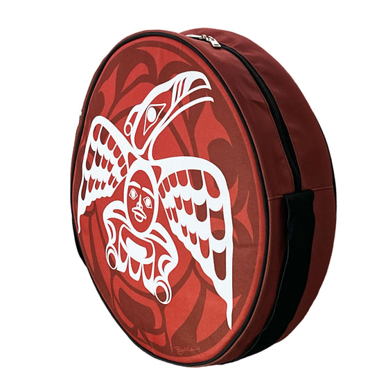 Roy Henry Vickers White Raven 17in Drum Bag