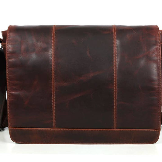 Manhattan - Leather Messenger Bag