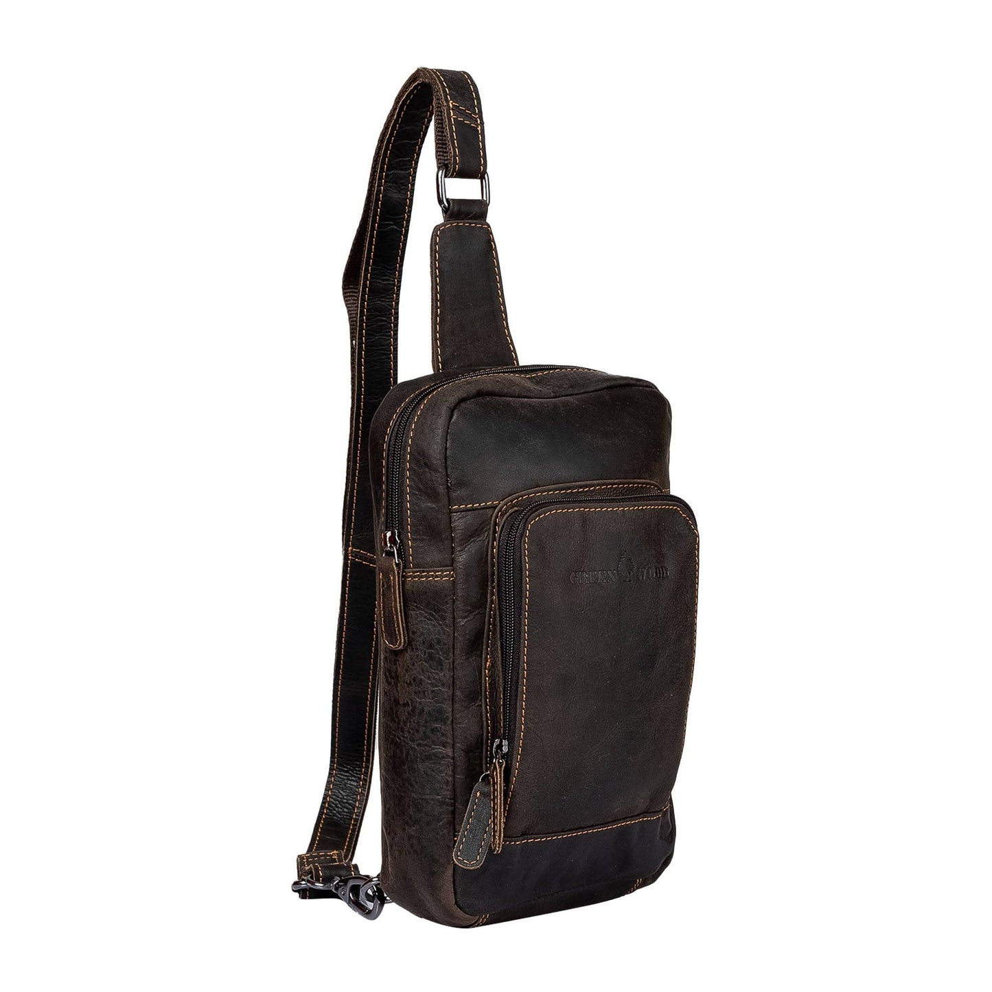 Leather Crossbody Bag Hamilton GW6806 black